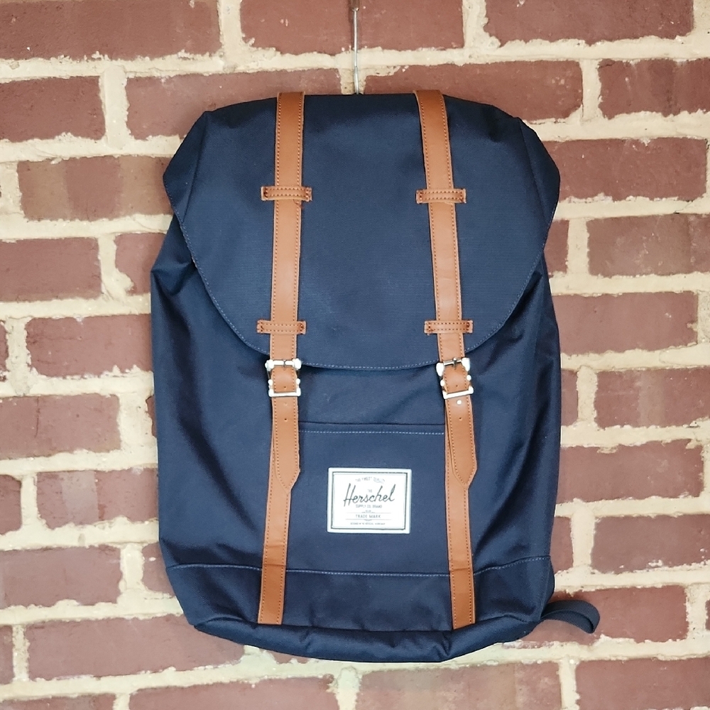 Herschel Supply Company Navy and Brown Ba